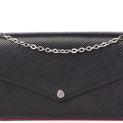 Louis Vuitton Epi Pochette Felicie Black Hot Pink 12 of 13