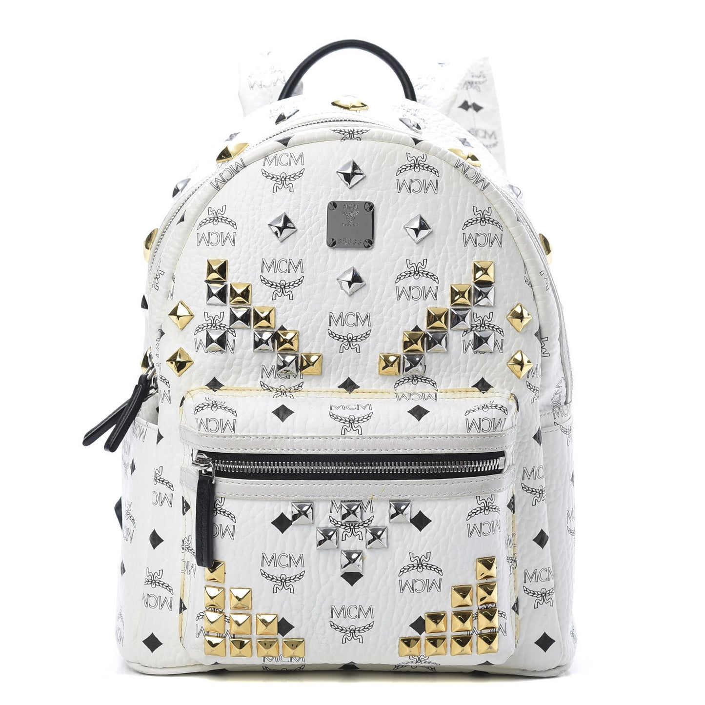 Visetos Studded Small Stark M Backpack White