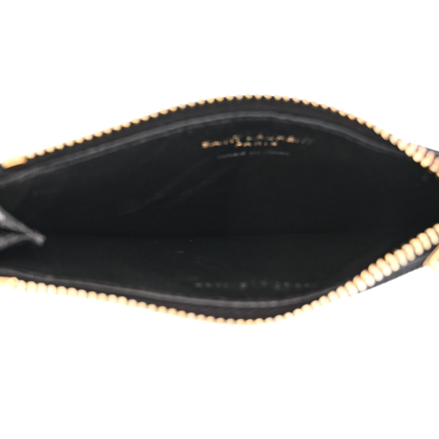 Saint Laurent Monogram Grain de Poudre 5 Fragments Zip Pouch Card Holder Black 5 of 10