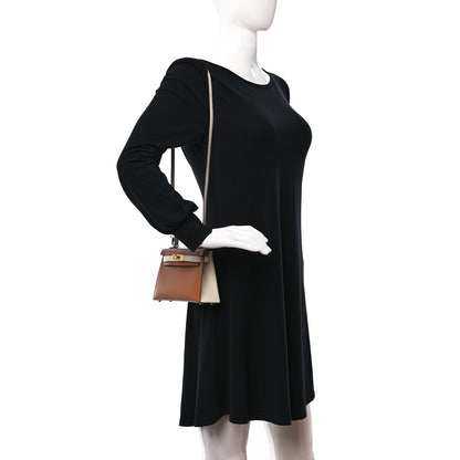 Hermes Epsom Horseshoe Mini Kelly Sellier 20 Gold Craie 2 of 11