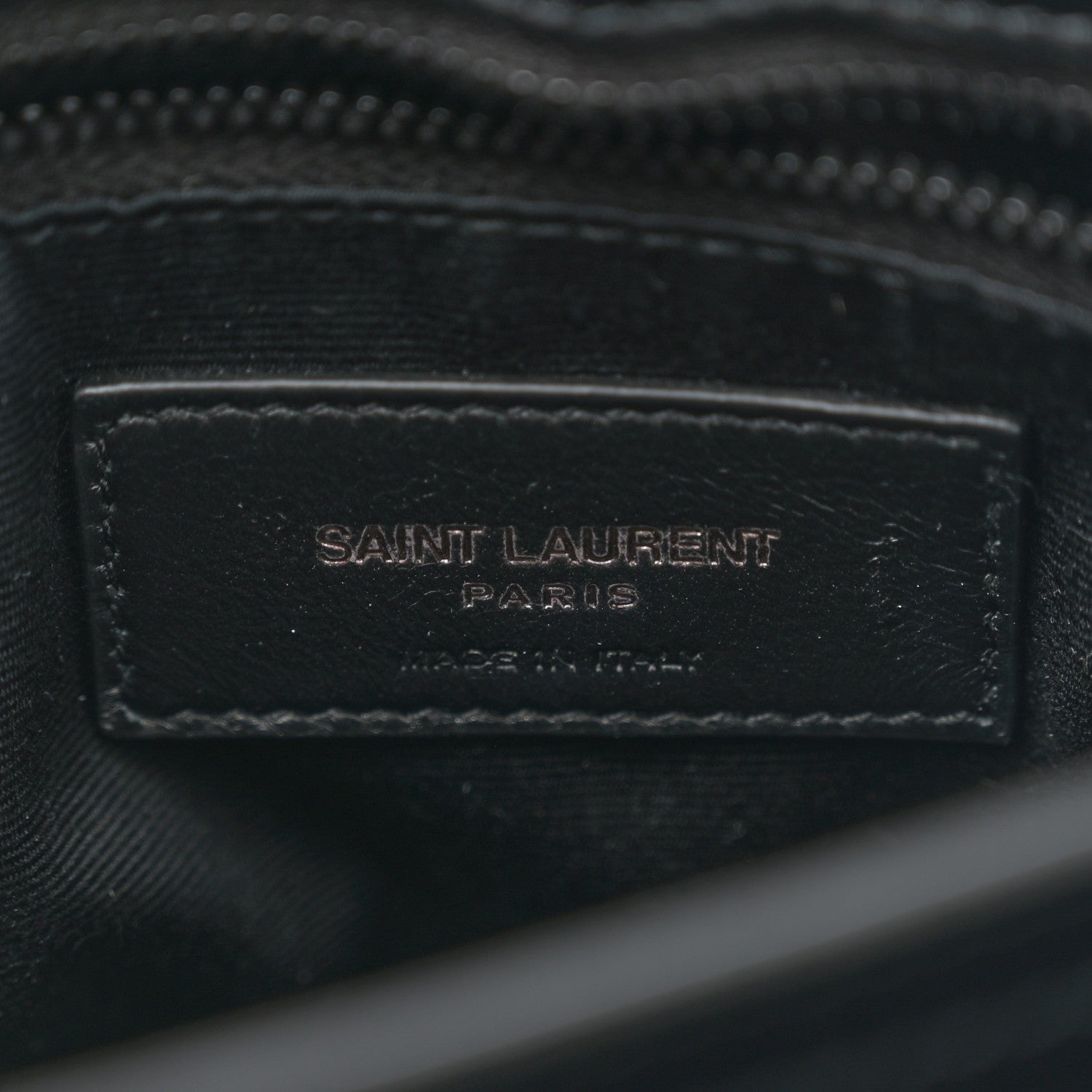 Saint Laurent Calfskin Y Quilted Monogram Toy Loulou Crossbody Bag Black 6 of 10