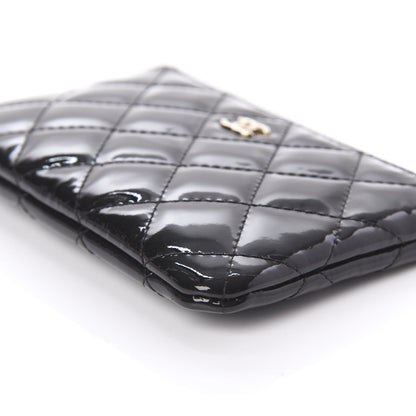 Chanel Patent Quilted Small Cosmetic Case Black 7 of 11