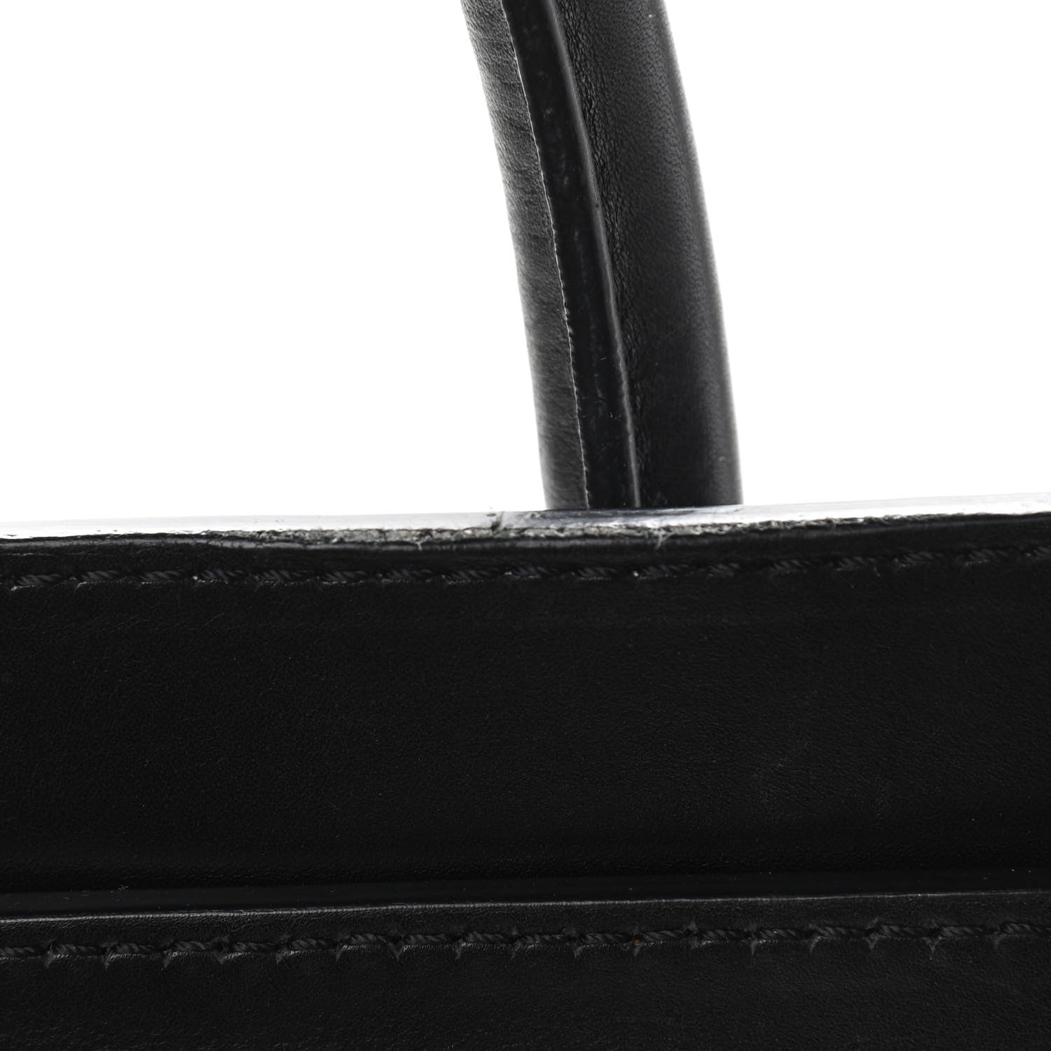 Celine Bullhide Calfskin Mini Bi-Color Luggage Black White 11 of 12