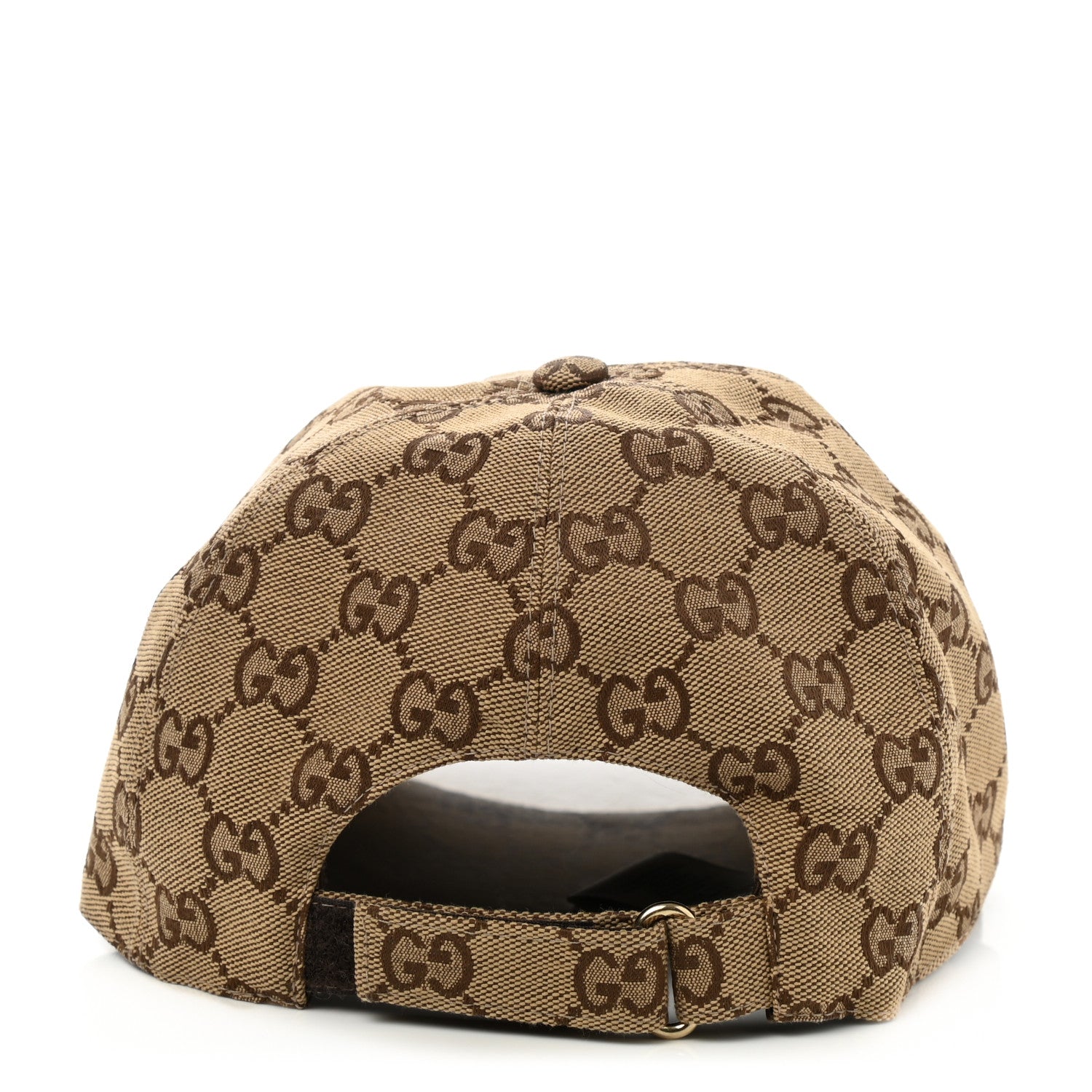 Gucci Monogram Textured Dollar Calfskin Zeno Baseball Hat L Beige 5 of 9
