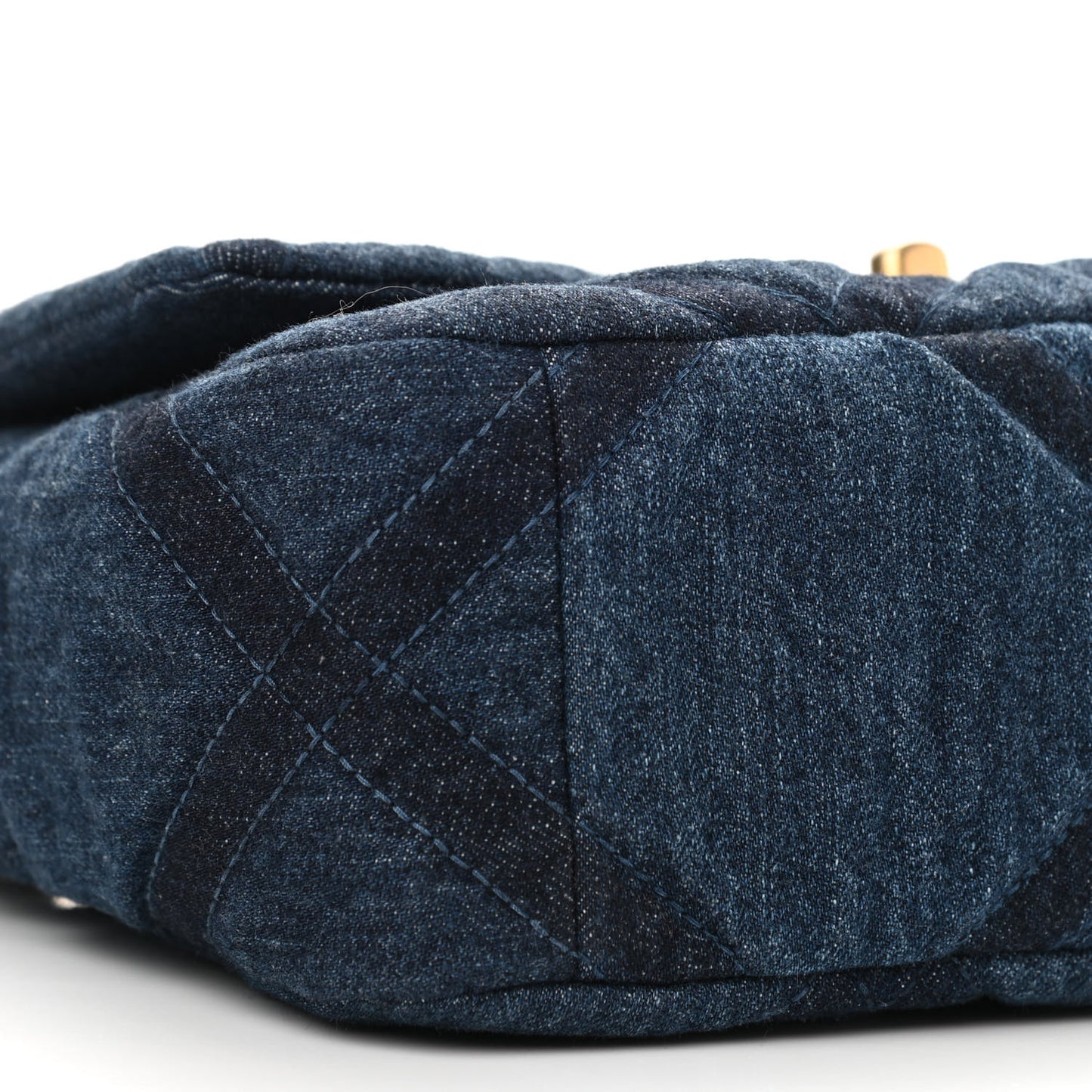 Denim Quilted Medium Chanel 19 Flap Blue