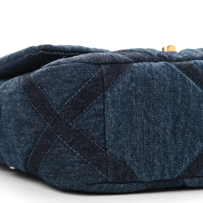 Chanel Denim Quilted Medium Chanel 19 Flap Blue 9 of 10