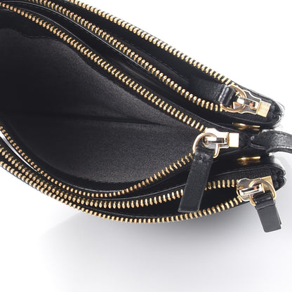 Celine Lambskin Small Trio Crossbody Bag Black 6 of 14