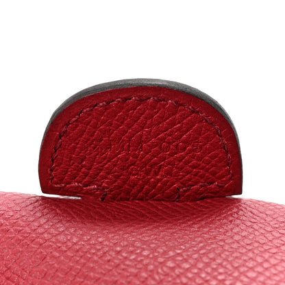 Hermes Taurillon Clemence Amazone Evelyne III PM Rouge Grenat Orange 7 of 13