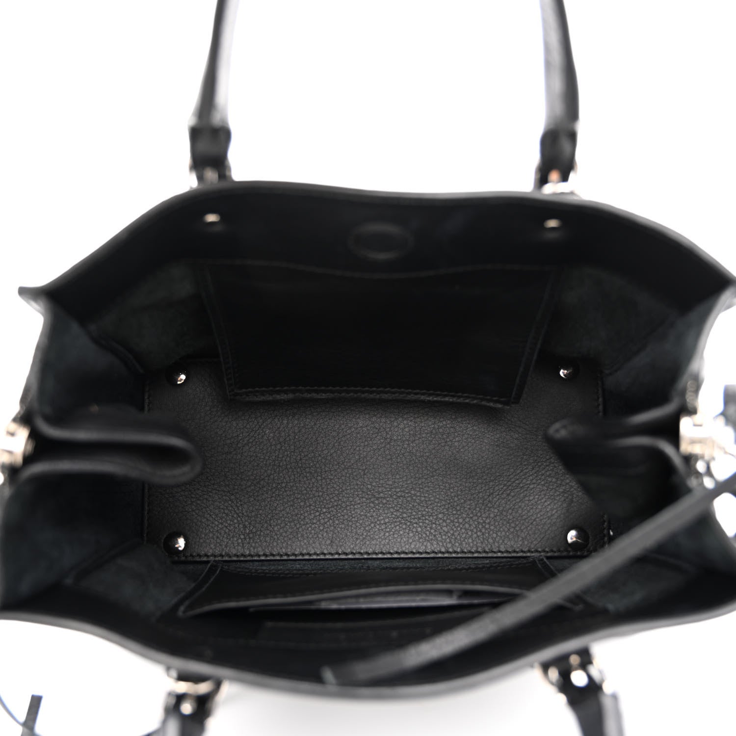 Balenciaga Calfskin Papier Mini A4 Zip Around Tote Black 6 of 12