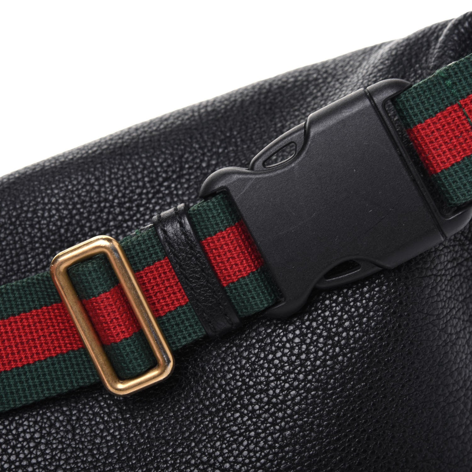 Gucci Grained Calfskin Logo Belt Bag Black 16 of 16