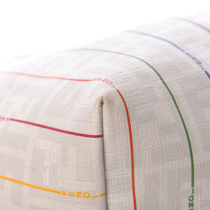 Fendi Zucca Spalmati Striped Medium Roll Tote White Multicolor 15 of 19