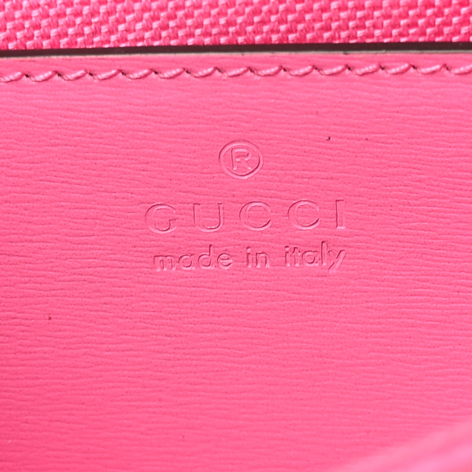 Gucci GG Monogram Scratch Lux Calfskin Mini Luce Shoulder Bag Rose Dark Blossom 6 of 9
