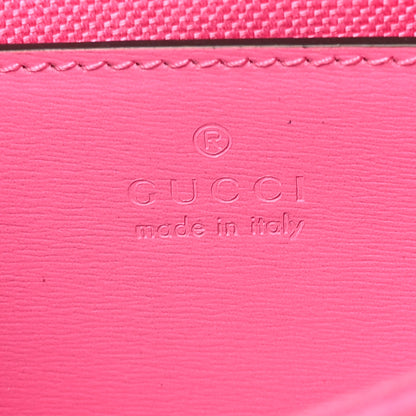 Gucci GG Monogram Scratch Lux Calfskin Mini Luce Shoulder Bag Rose Dark Blossom 6 of 9