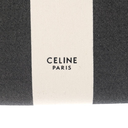 Celine Textured Canvas Small Sangle Bucket Bag Black 6 of 13