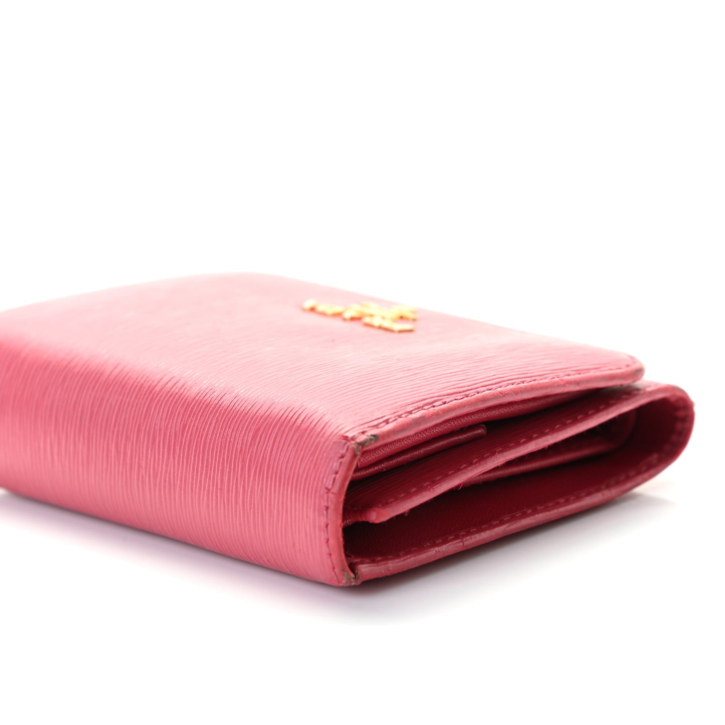 Vitello Move Tri-Fold Compact Wallet Peonia