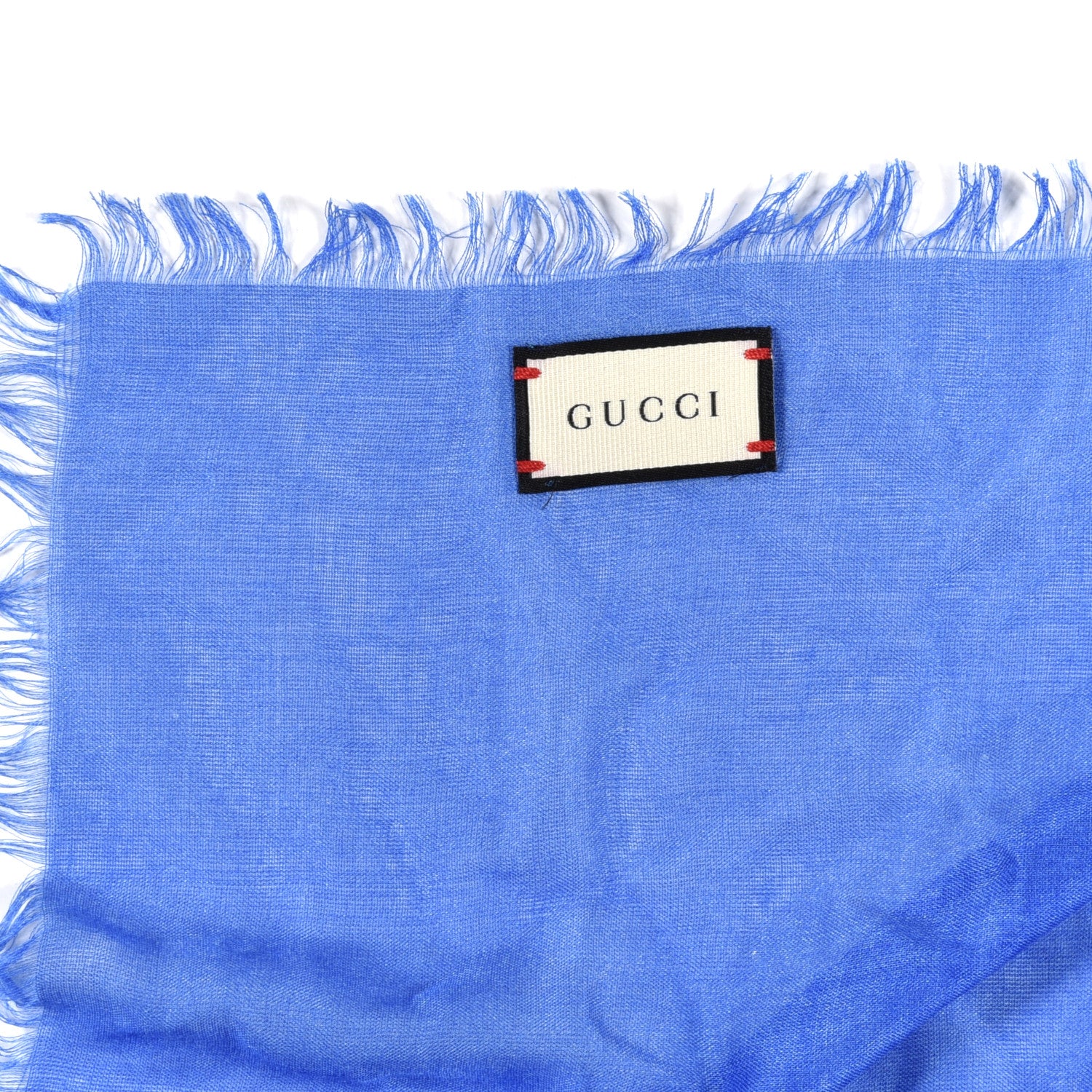 Gucci Modal Silk Bengal Scarf Blue 3 of 6