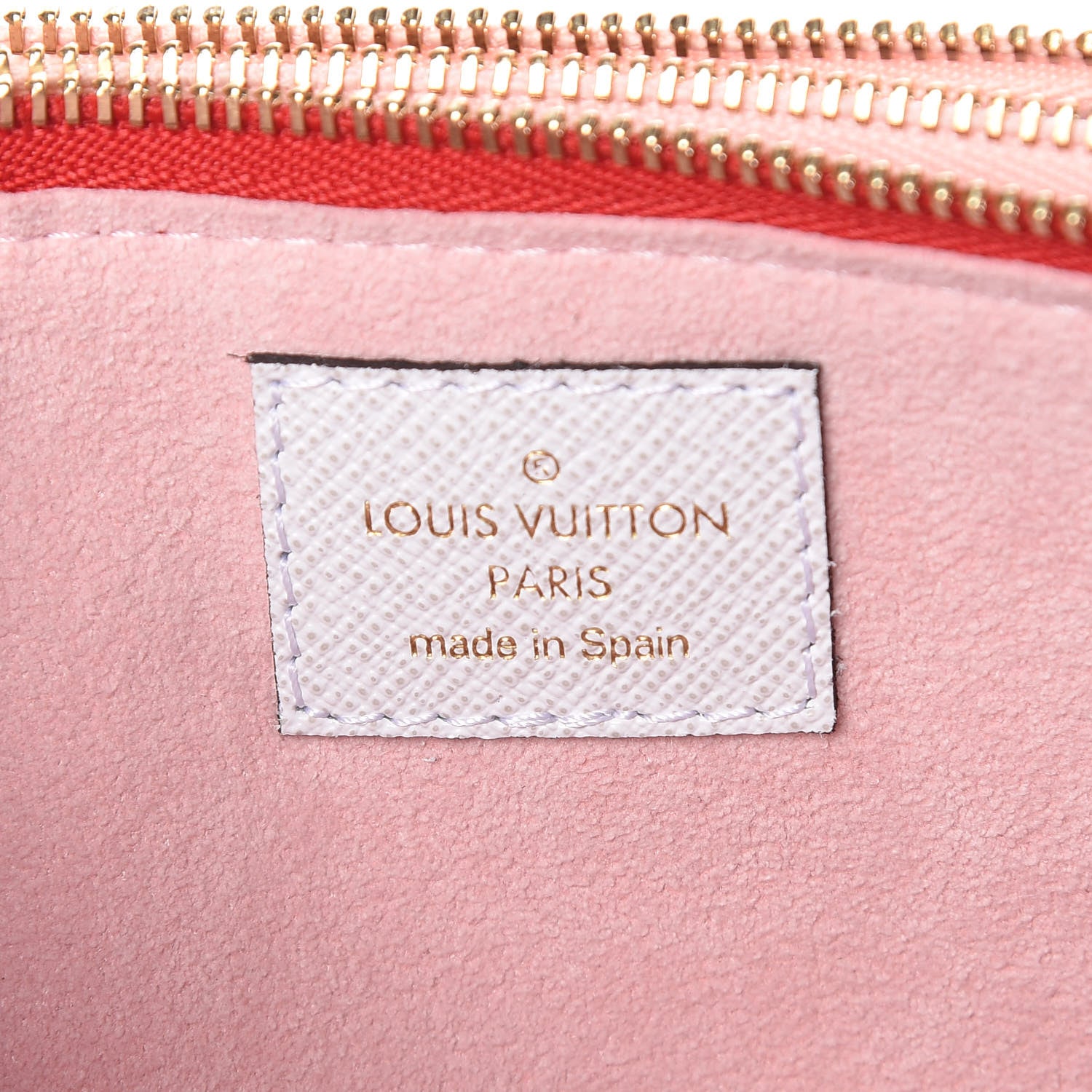 Louis Vuitton Monogram Giant Double Zip Pochette Rouge 8 of 11