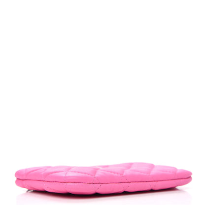 Chanel Lambskin Quilted Small Cosmetic Case Pink 4 of 7