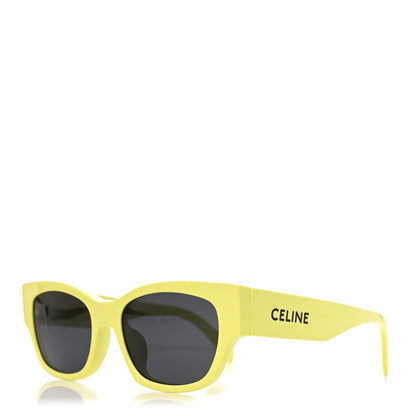 Celine Acetate Cat Eye Sunglasses CL 40197U Neon Green 1 of 7