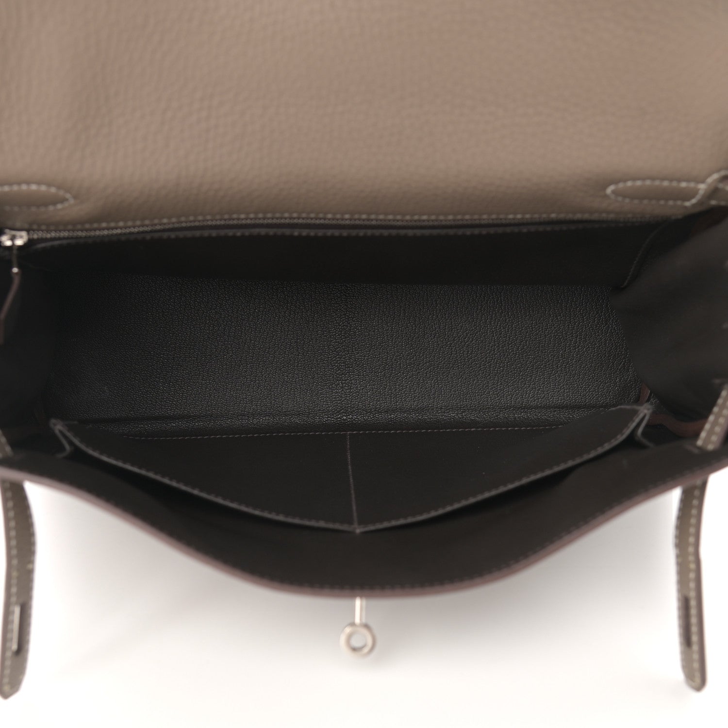 Hermes Togo Horseshoe Kelly Retourne 32 Etoupe Macassar 6 of 24