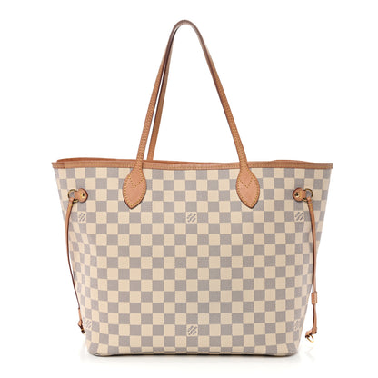 Louis Vuitton Damier Azur Neo Neverfull MM Rose Ballerine 1 of 12
