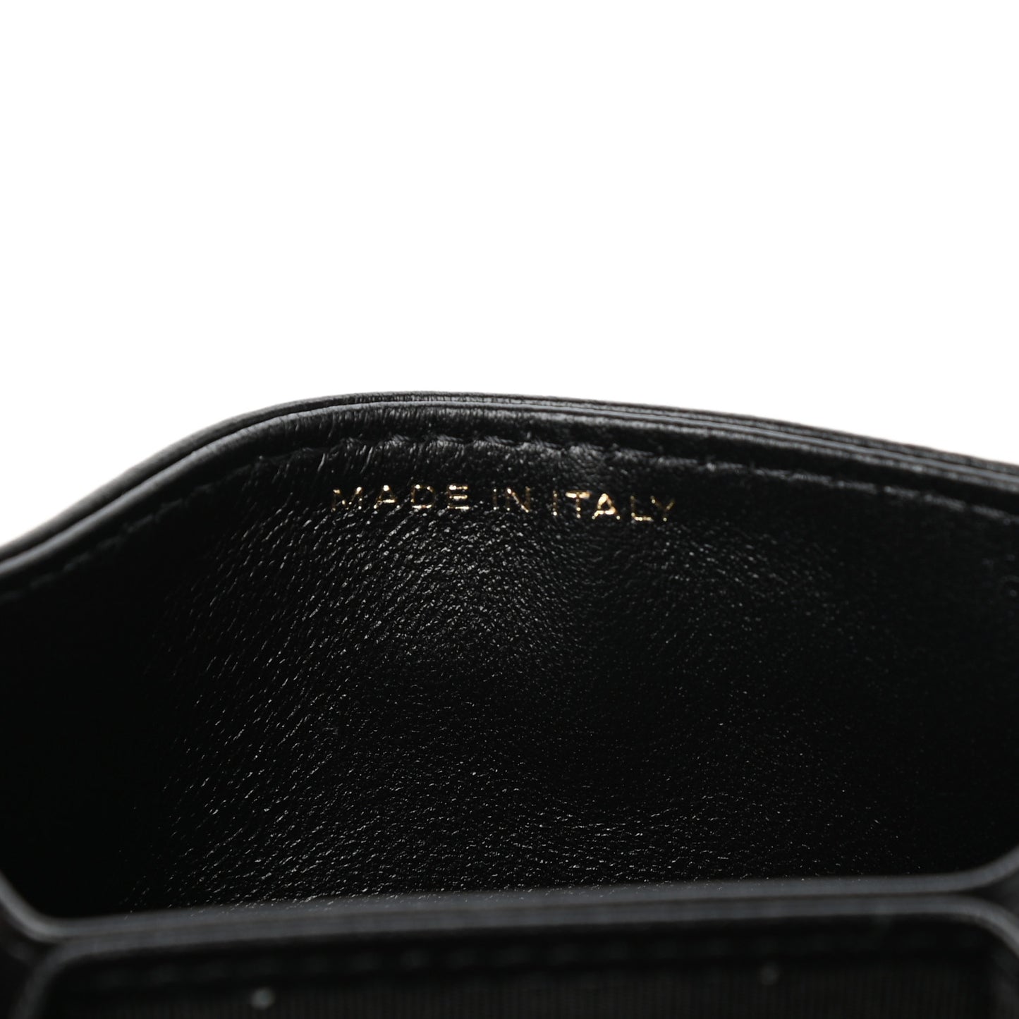 Lambskin Quilted My Chanel Lady Card Holder On Chain Black