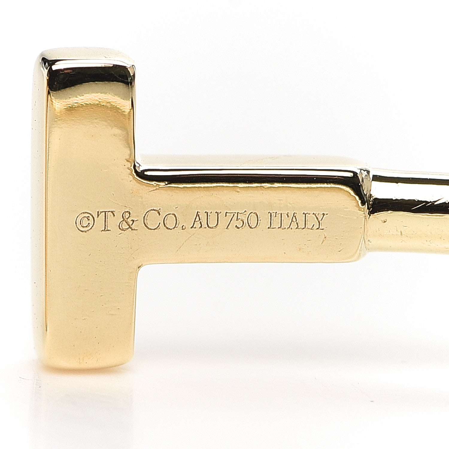 Tiffany 18K Yellow Gold T Wire Bracelet 4 of 5
