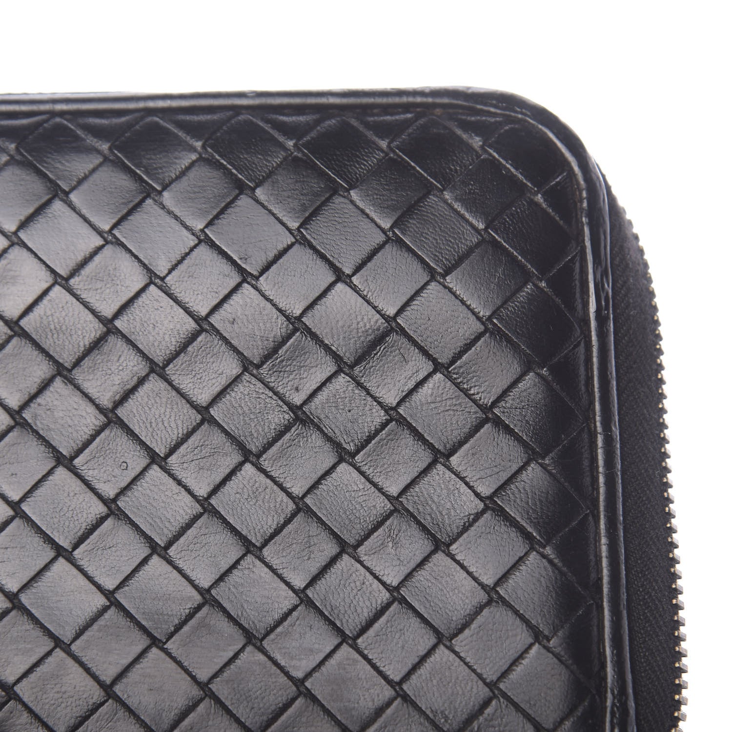 Bottega Veneta Nappa Intrecciato Zip Around Wallet Black 10 of 13