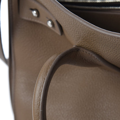 Saint Laurent Grained Calfskin Medium Souple Sac De Jour Taupe 13 of 15