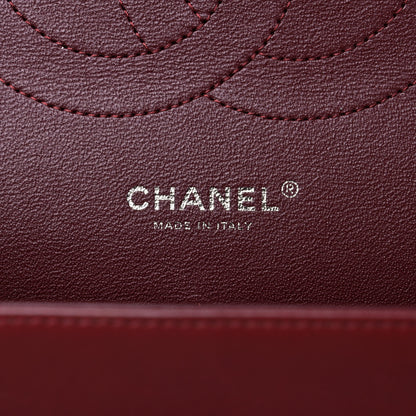 Chanel Lambskin Quilted Jumbo Double Flap Burgundy 6 of 16