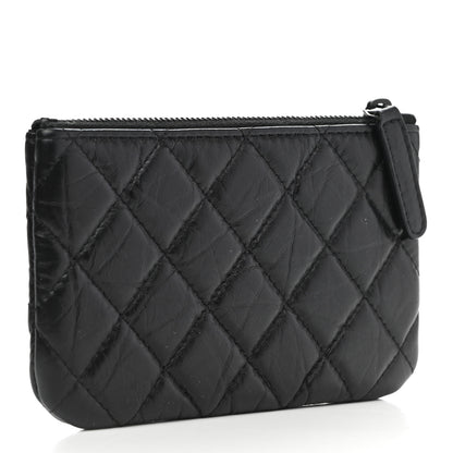 Chanel Aged Calfskin Quilted Small Reissue Cosmetic Case So Black 3 of 7