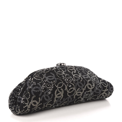 Chanel Tweed Strass Timeless Clutch Black 3 of 4