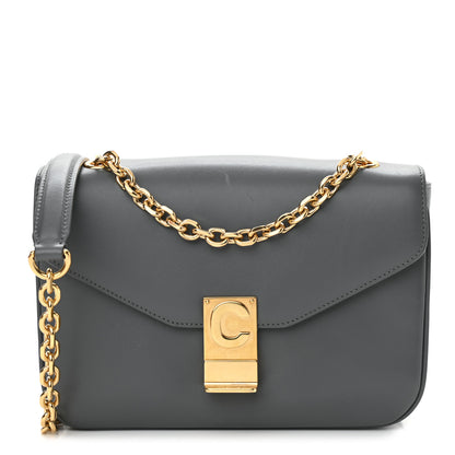 Celine Shiny Calfskin Medium C Bag Grey 1 of 12