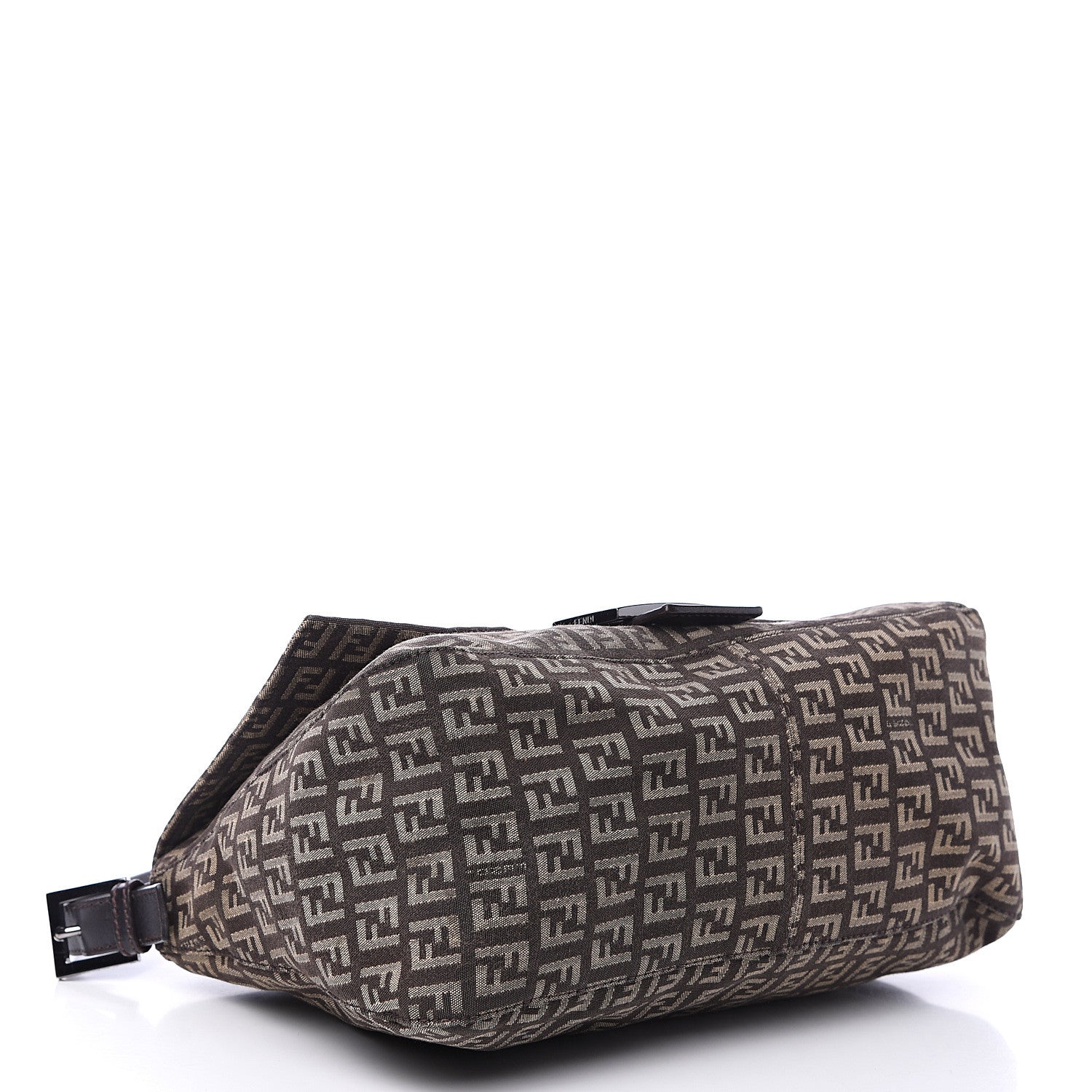 Fendi Zucchino Vitello Mama Baguette Testa di Moro Beige 3 of 11