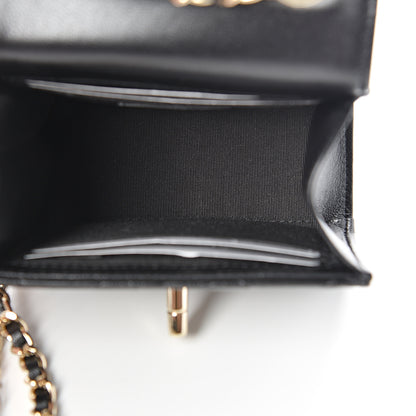 Chanel Lambskin Quilted Mini Trendy CC Chain Wallet Black 4 of 10