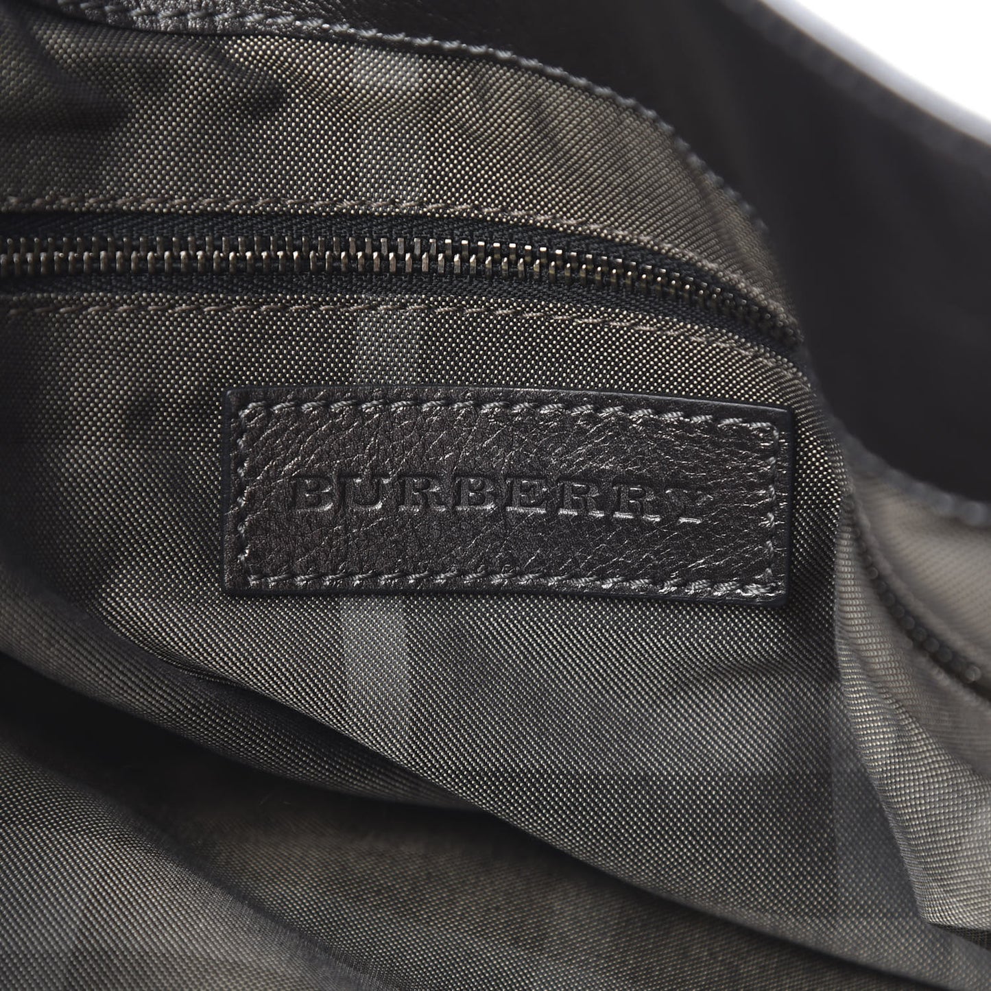 Metallic Calfskin Shoulder Bag Anthracite