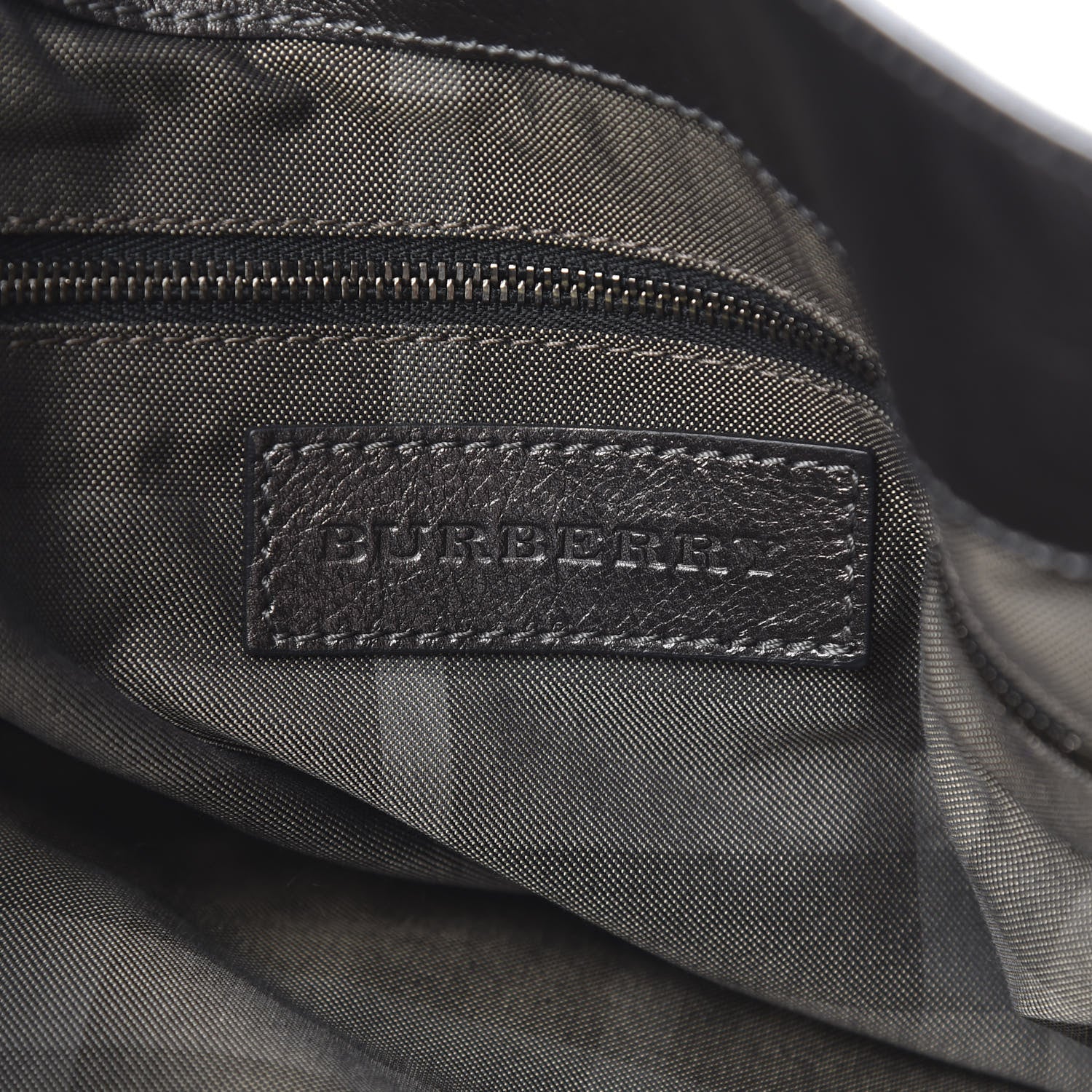 Burberry Metallic Calfskin Shoulder Bag Anthracite 6 of 13