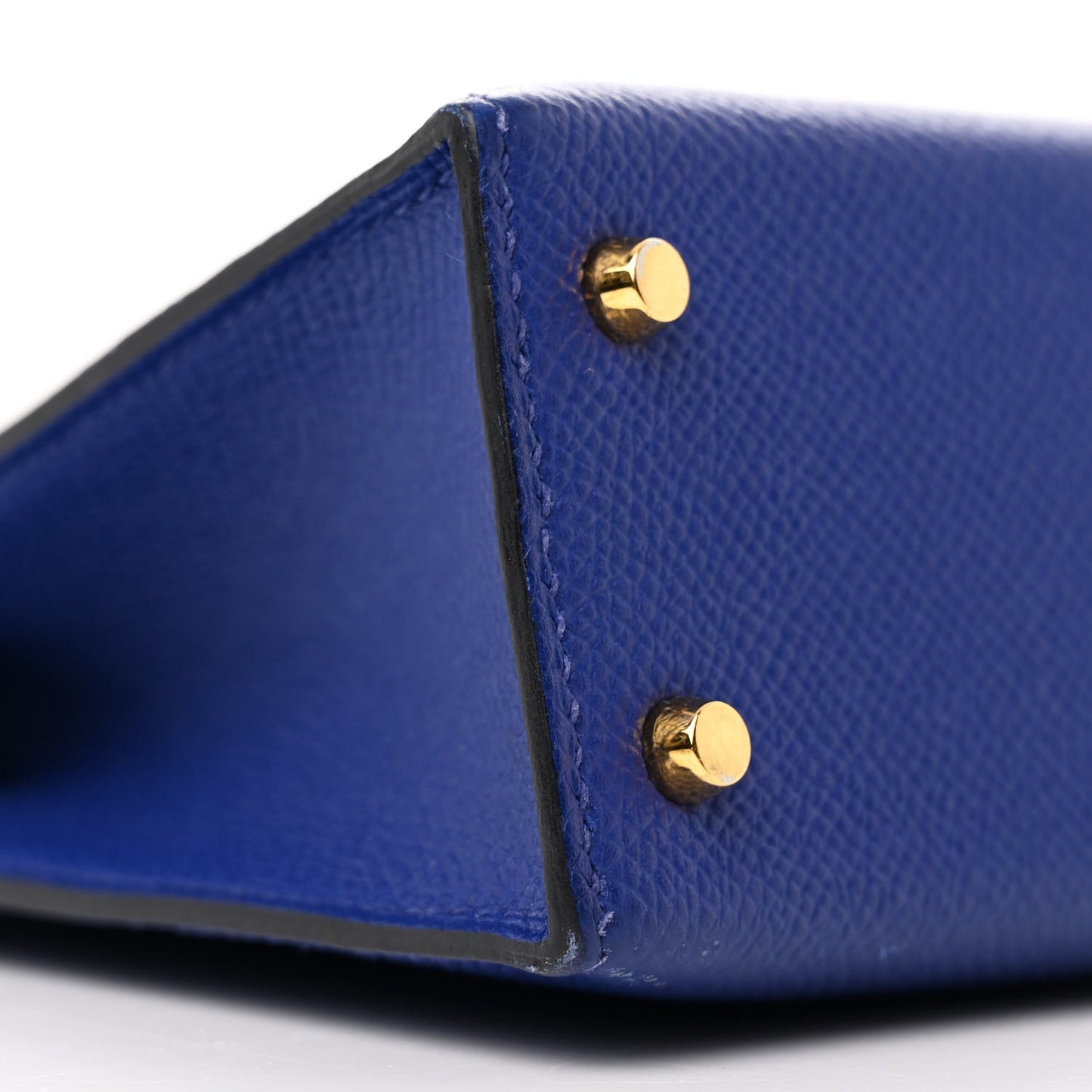 Epsom Mini Kelly Sellier 20 Bleu Electrique
