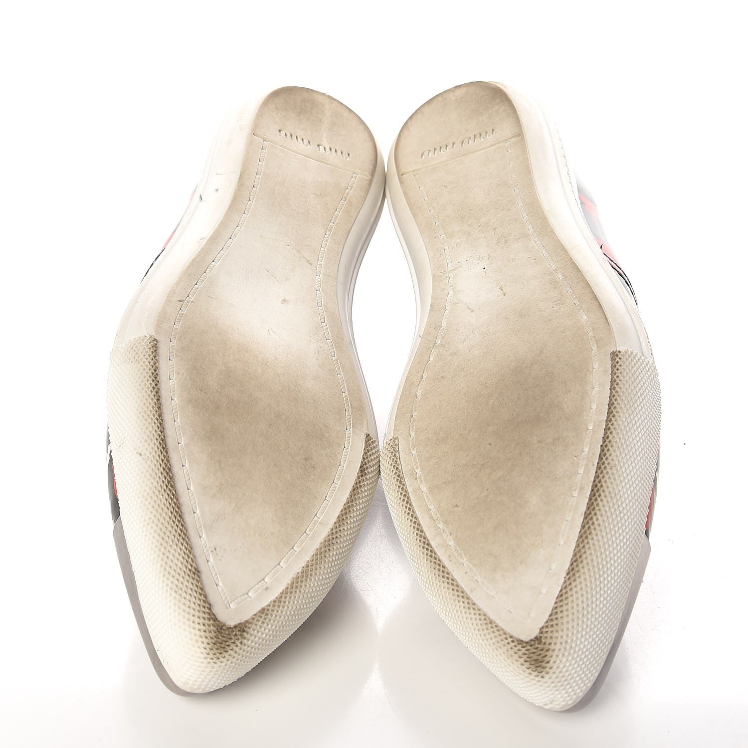 Miu Miu Patent Pistol Print Cap Toe Flats 39.5 6 of 10