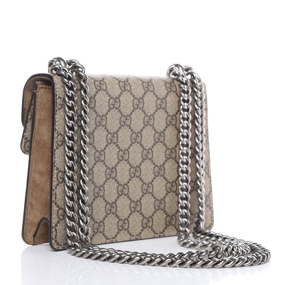 Gucci GG Supreme Monogram Mini Dionysus Shoulder Bag Taupe 3 of 11