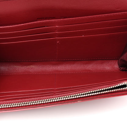 Christian Dior Patent Cannage Lady Dior Rendezvous Wallet On Chain Red 5 of 14
