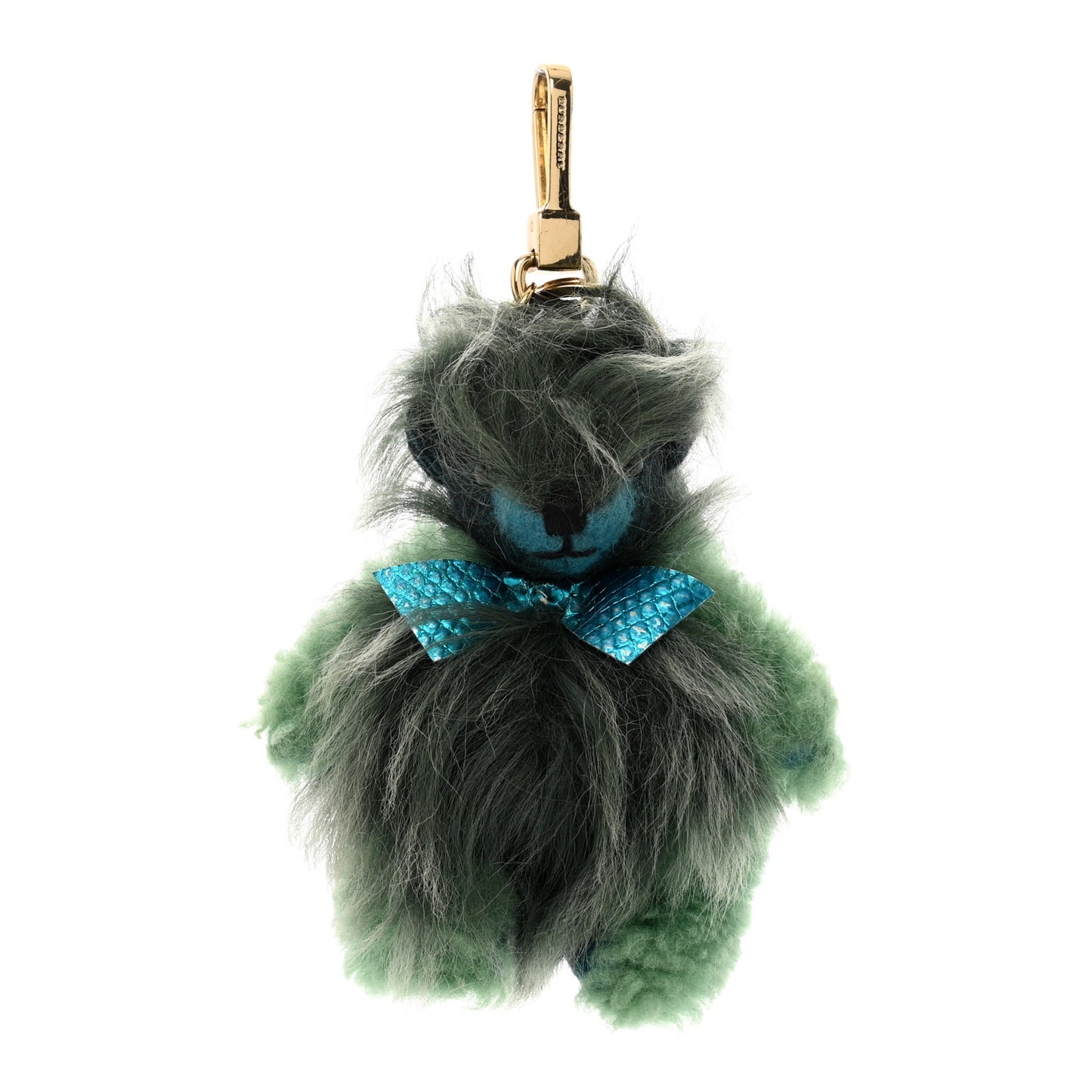 Fur Thomas Pom Pom Teddy Bear Keychain Charm Green