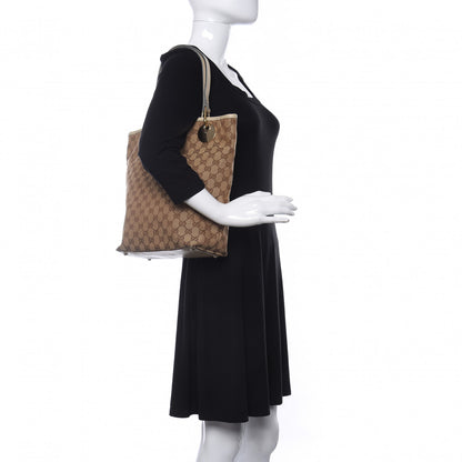 Gucci Monogram Large Eclipse Tote Beige White 2 of 15