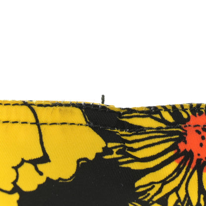 Prada Tessuto Nylon Saffiano Floral Print Tote Giallo 10 of 10