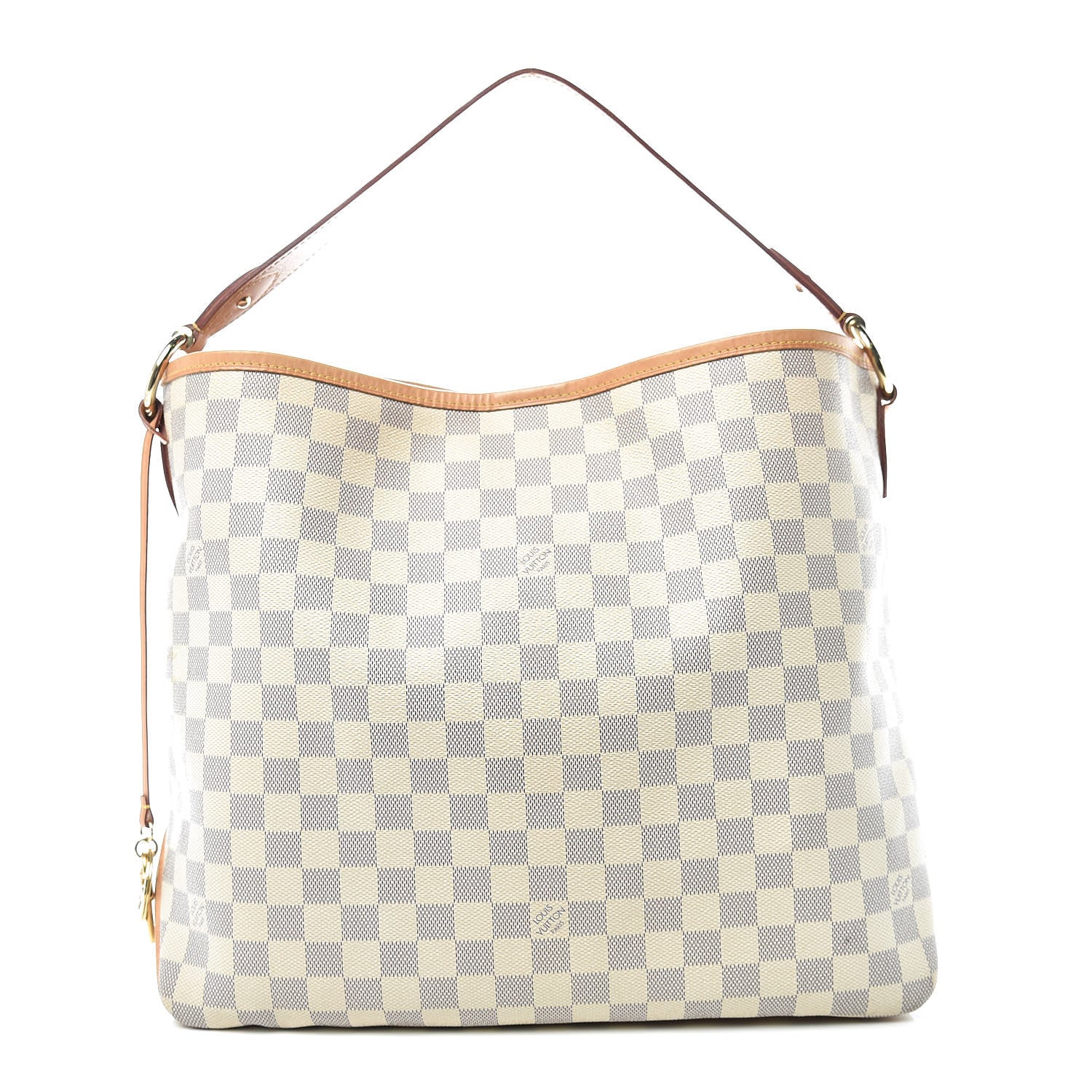 Louis Vuitton Damier Azur Delightful MM Rose Ballerine 1 of 17