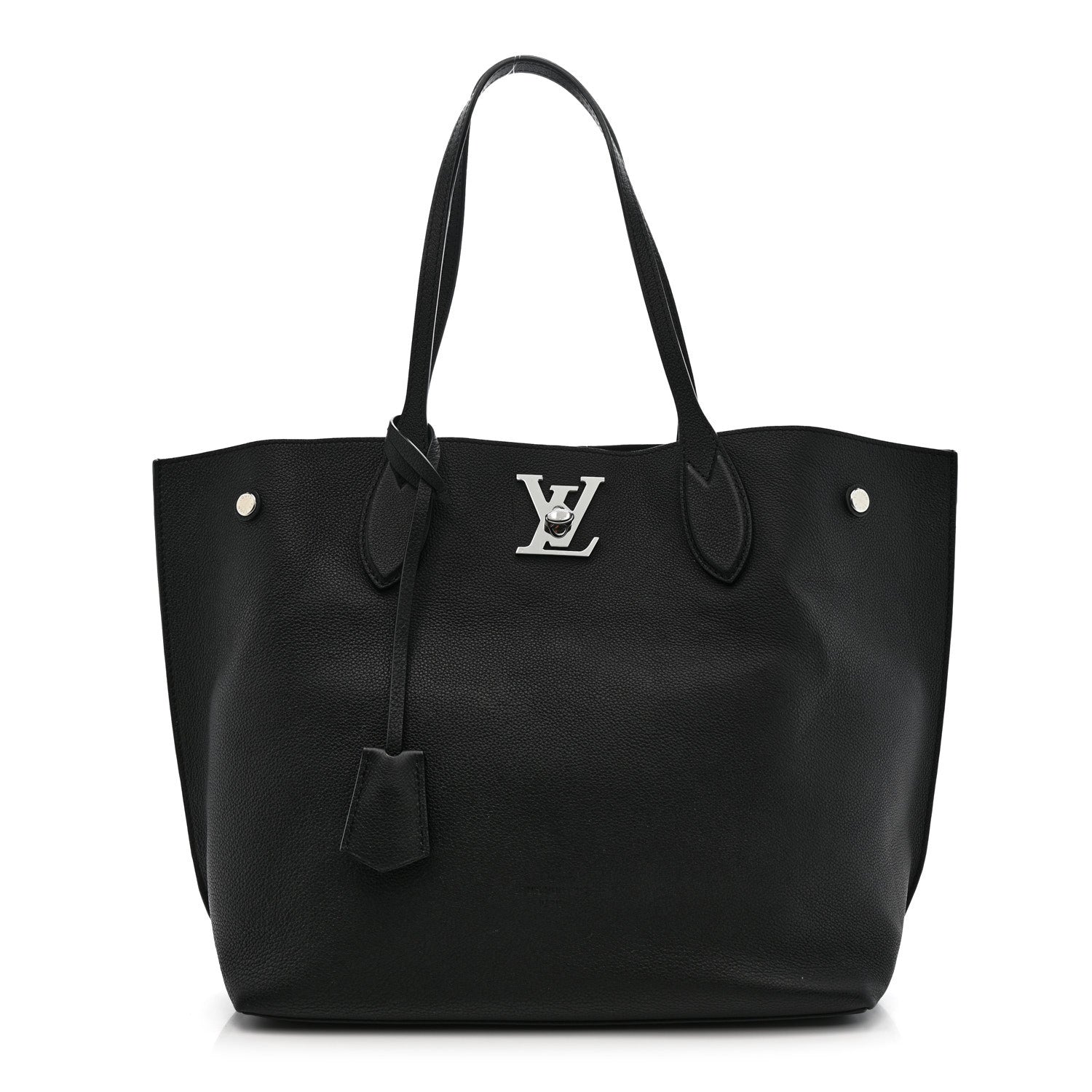 Louis Vuitton Calfskin Lockme Go Tote Black 1 of 9