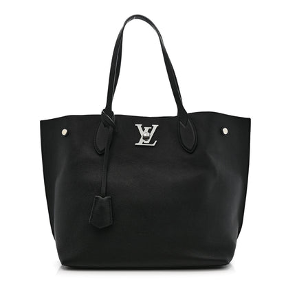 Louis Vuitton Calfskin Lockme Go Tote Black 1 of 9