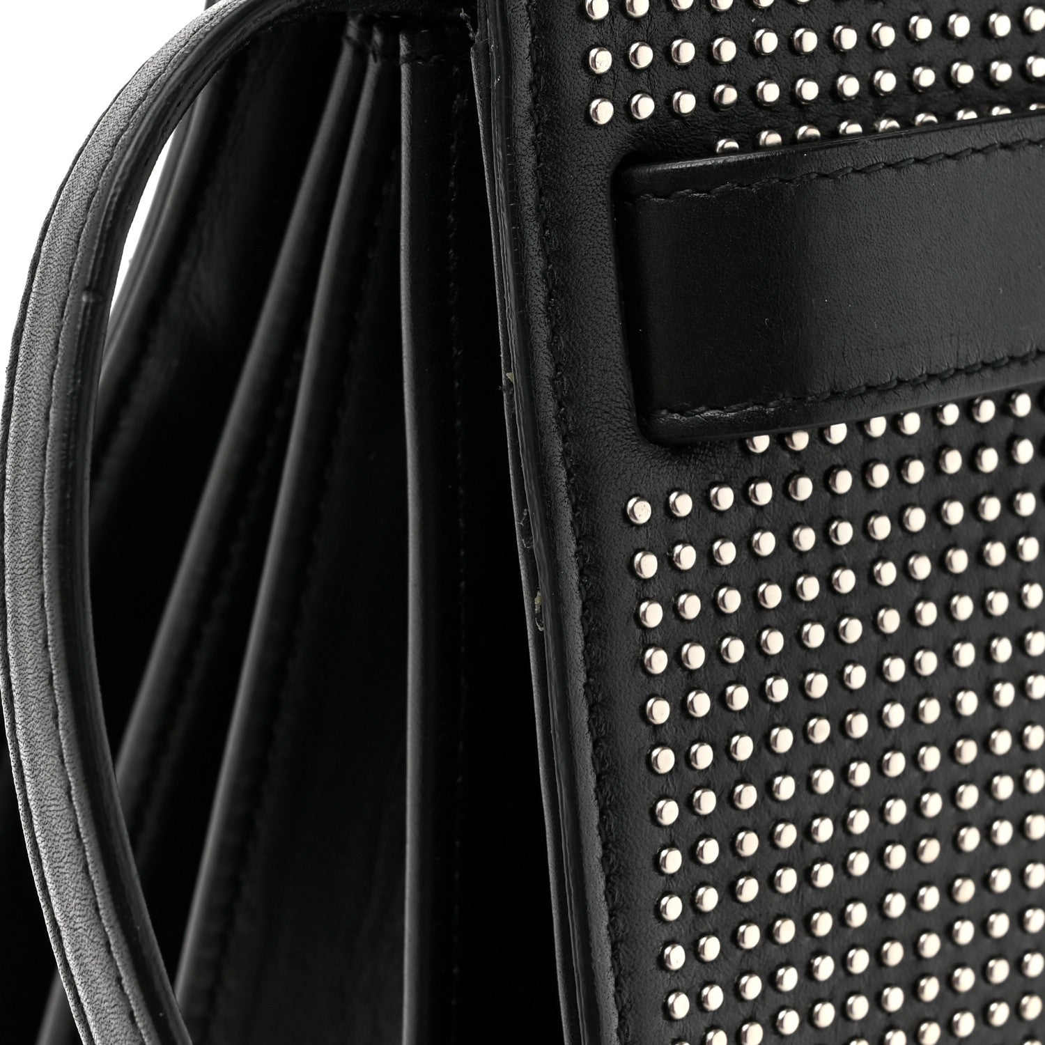 Saint Laurent Calfskin Studded Small Sac De Jour Black 13 of 16