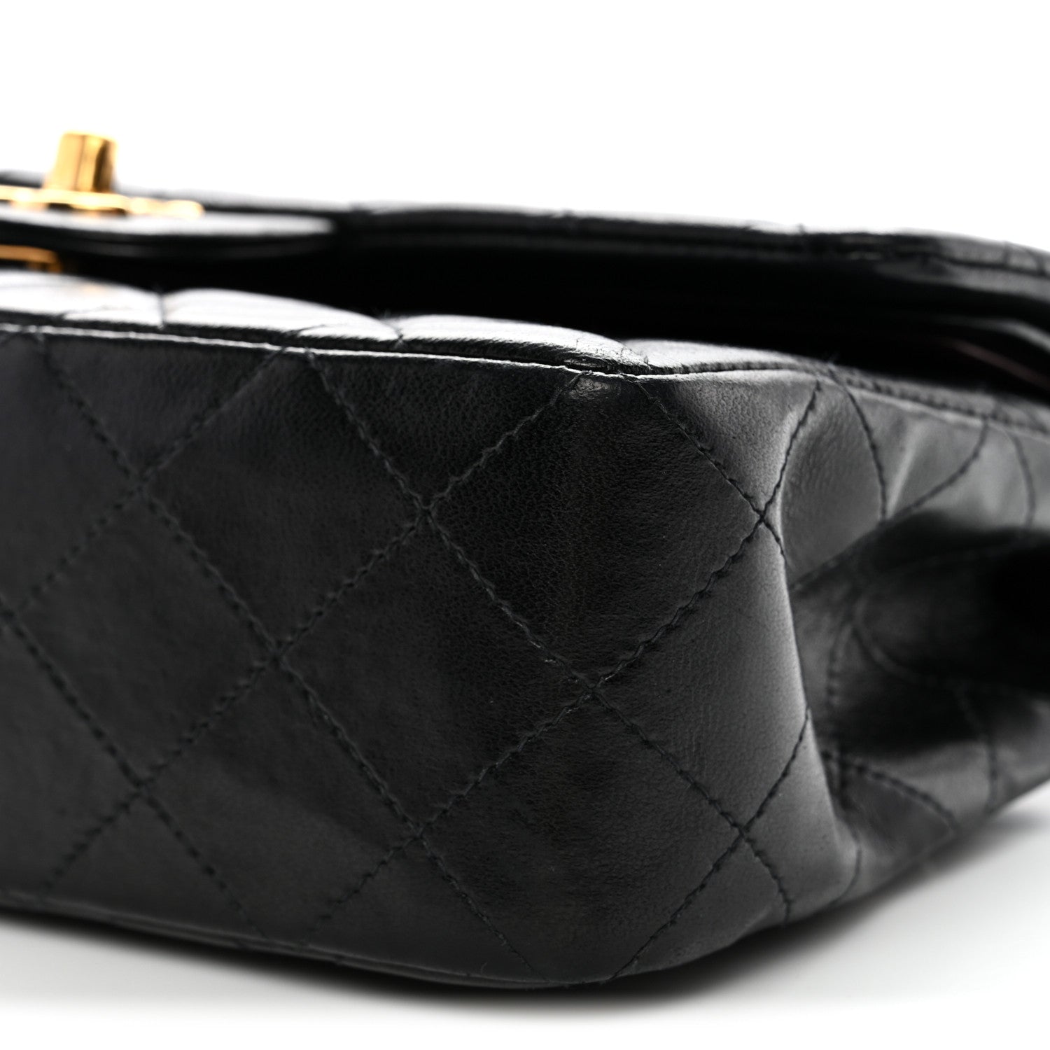 Chanel Lambskin Quilted Small Double Flap Black 10 of 13