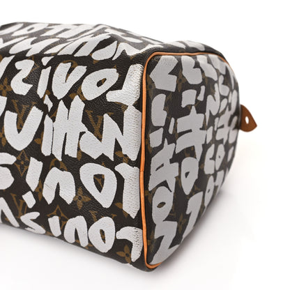 Louis Vuitton Monogram Graffiti Speedy 30 Silver 8 of 8
